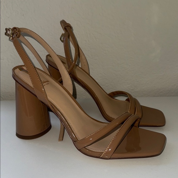 Sam Edelman Kia Block Heel Sandal in Rosa Blush Patent Size 8 - Picture 10 of 11